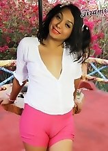 Teen Tranny with Small Cock and Tiny Tits