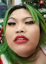 Genesis Green starts giving you a blowjob! After that you fuck that round bubble butt of hers until you cum on her face! Enjoy this Xmas POV hardcore!